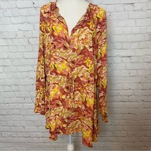 Torrid NWT Floral Tie Waist Blouse 4X